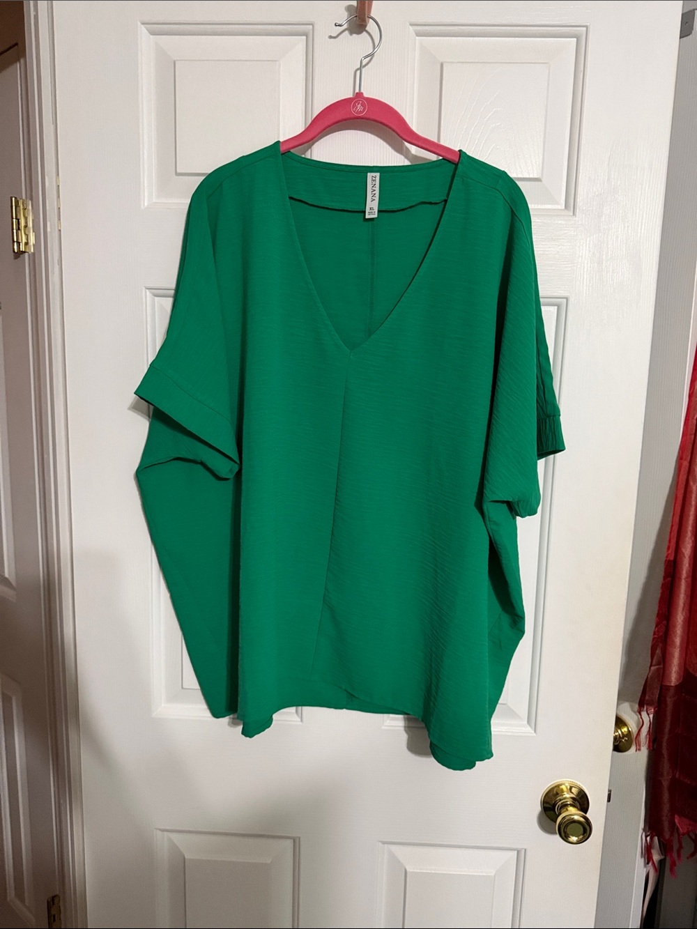 Zenana Outfitters V-Neck Emerald Tunic